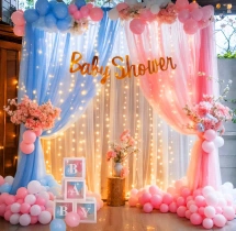 baby shower decorations Pink & Blue Luxe Baby Shower Decoration
