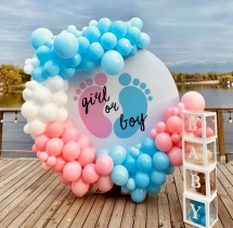 baby shower decorations Foot Print Baby Shower Balloon Decoration