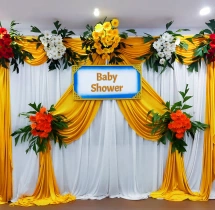 baby shower decorations Budget Friendly Natural Flower Seemantham Decor