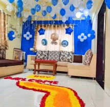 welcome baby decorations Flower Pathway Welcome Baby Balloon Decoration