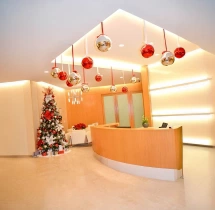 festival decorations Elegant Christmas Office Decoration