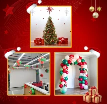 festival decorations Simple Christmas Office Balloon Decoration