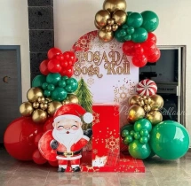 festival decorations Merry Christmas Balloon Backdrop Decoration