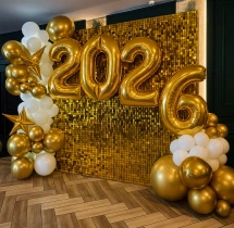 festival decorations Golden Luxe New Year Eve Party Decoration