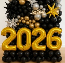 festival decorations Happy New Year Balloon Wall Decoration
