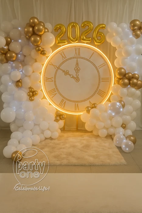 festival decorations Elegant Clock Theme New Year Decoration