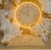 festival decorations Elegant Clock Theme New Year Decoration