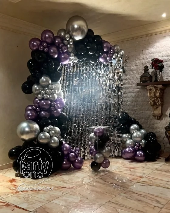 birthday Sparkling Sequin Theme Balloon Decoration