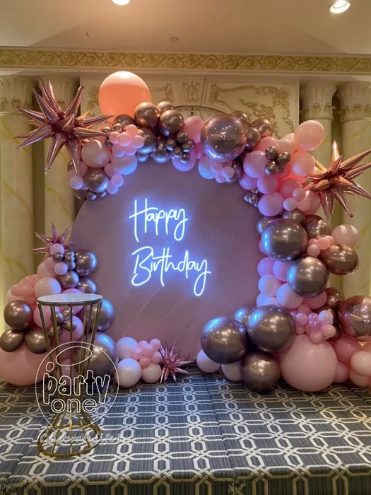 birthday Premium Pastel Birthday Balloon Decoration