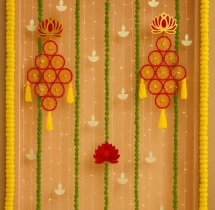 decorations Simple Flower Garland Wall Decoration