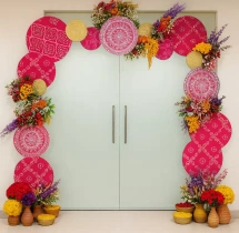 decorations Vibrant Floral Entrance Arch Decoration