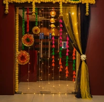 decorations Colourful Diwali Floral Entrance Decoration
