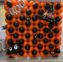decorations Orange and Black Balloon Decoration