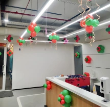 festival decorations Simple Christmas Office Balloon Decoration