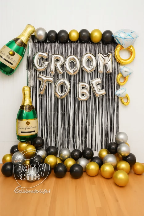 decorations Black Frills Groom to Be Decoration