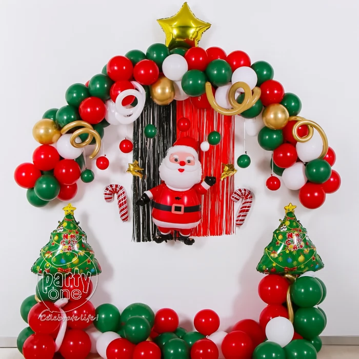 festival decorations Simple Christmas Balloon Wall Decor
