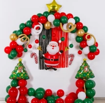 festival decorations Simple Christmas Balloon Wall Decor
