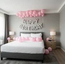 birthday Happy Birthday Bedroom Balloon Decoration