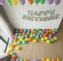 birthday Colourful Ceiling Balloon Decoration