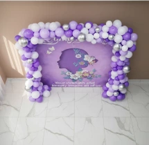decorations Lavender Theme Womens Day Balloon Decoration