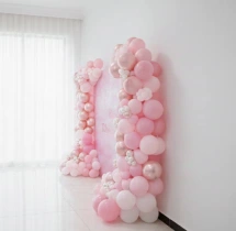 decorations Pink Theme Womens Day Balloon Backdrop Decoration