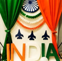 festival decorations Tricolour Office Balloon Decoration Package