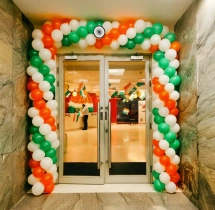 festival decorations Tricolour Office Balloon Decoration Package