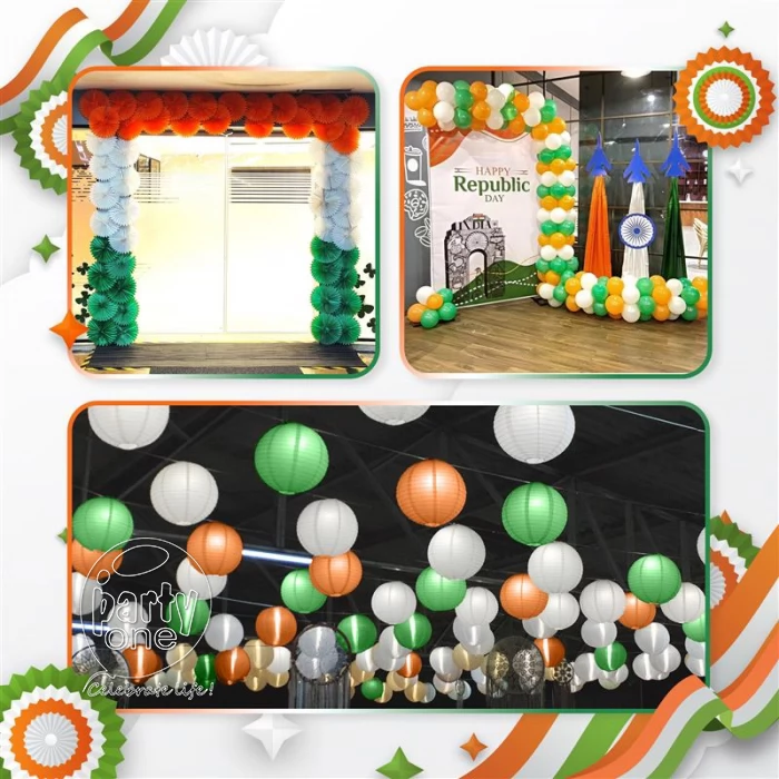 festival decorations Premium Republic Day Balloon Decoration Package