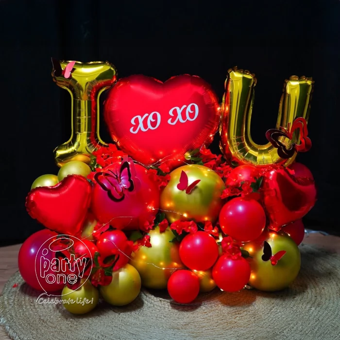 decorations Cute Valentines Day Balloon Bouquet