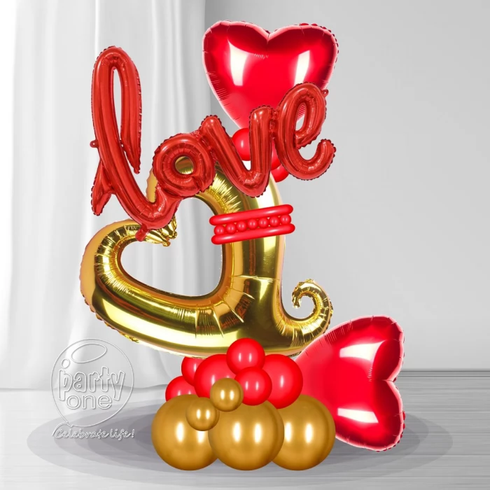 decorations Surprise Love Foil Balloon Bouquet