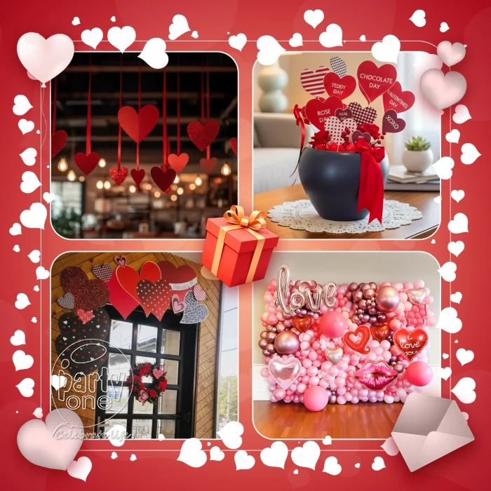 decorations Romantic Valentines Day Cafe Decoration Package