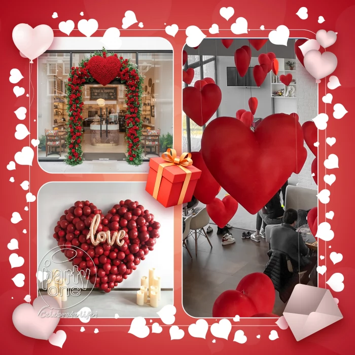 decorations Red Rose Romantic Cafe Decoration