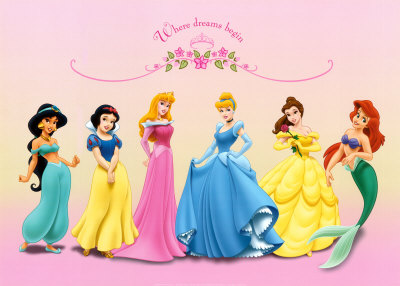 Six Disney Princesses