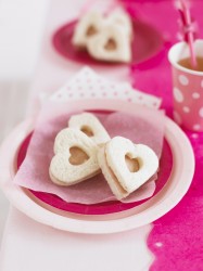 Heart shaped biscuits