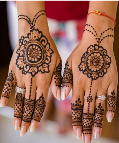 Easy simple mehandi design