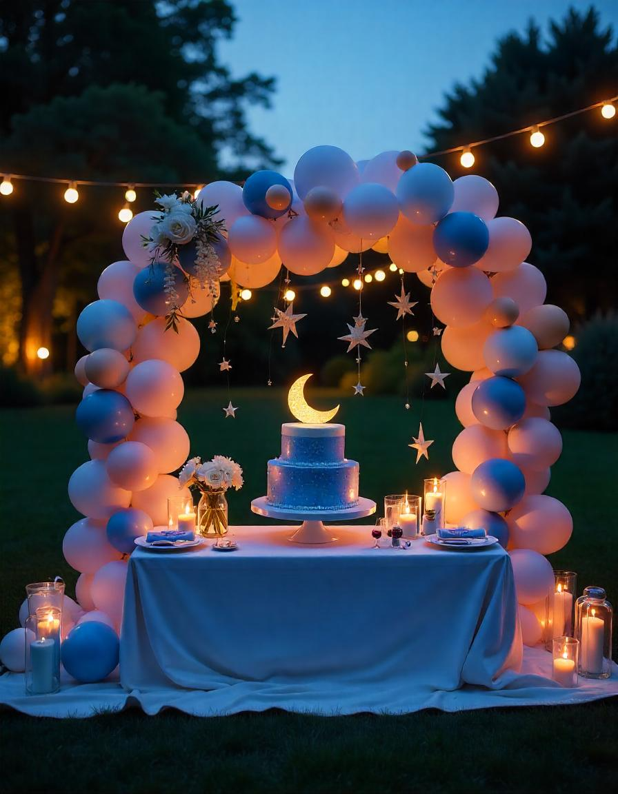 space theme baby shower decorations